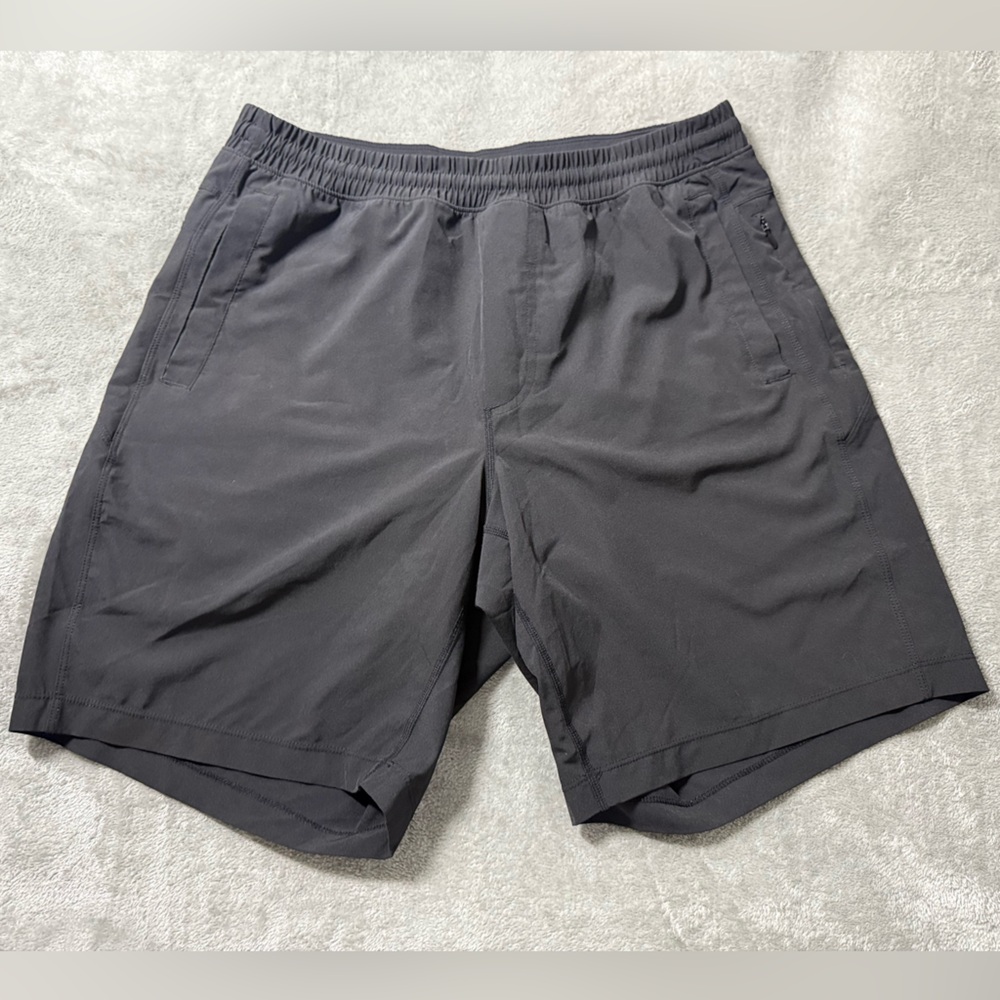 Birddogs Athletic Shorts Mens L Classic Black Lined Gym Training Running Pockets